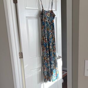 NATURAL LIFE Floral Jumpsuit in Blue and Yellow
